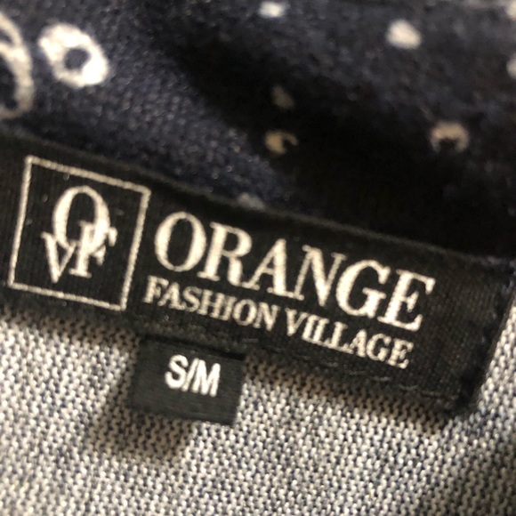 ADORABLE ORANGE FASHiON VILLAGE FLORAL PRINT TUNIC TOP - Picture 5 of 8